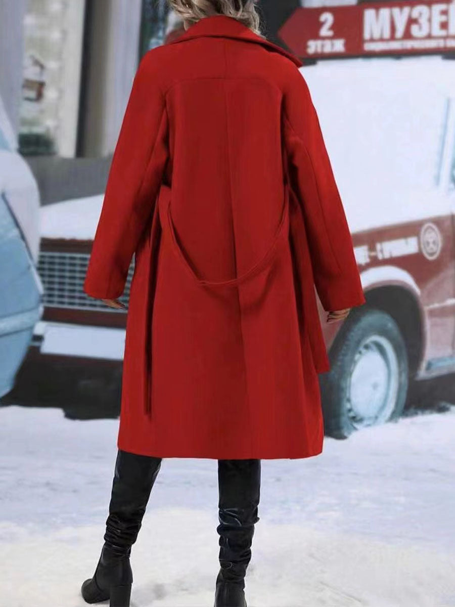 Women's Long Coat - Warm & Stylish