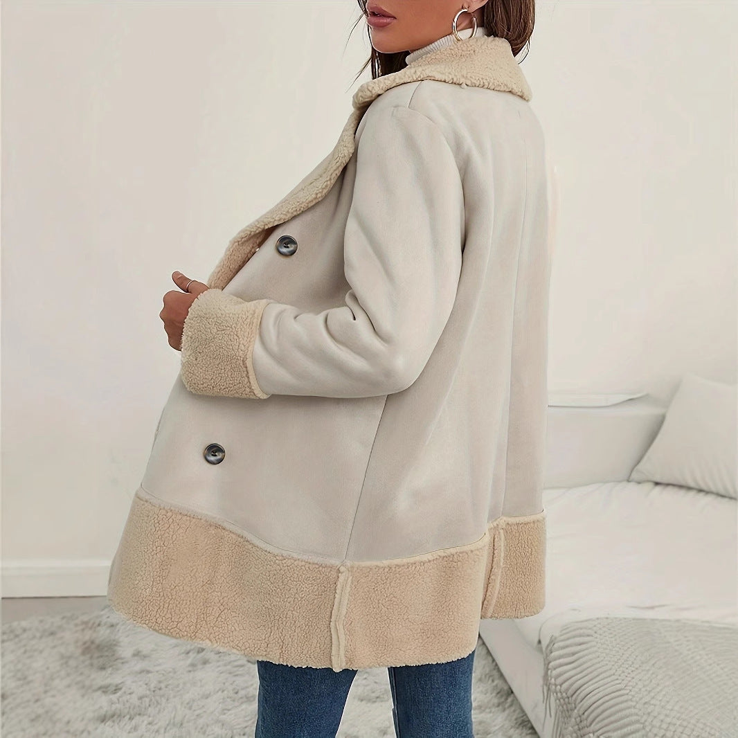 Elegant Women's Long Lapel Coat