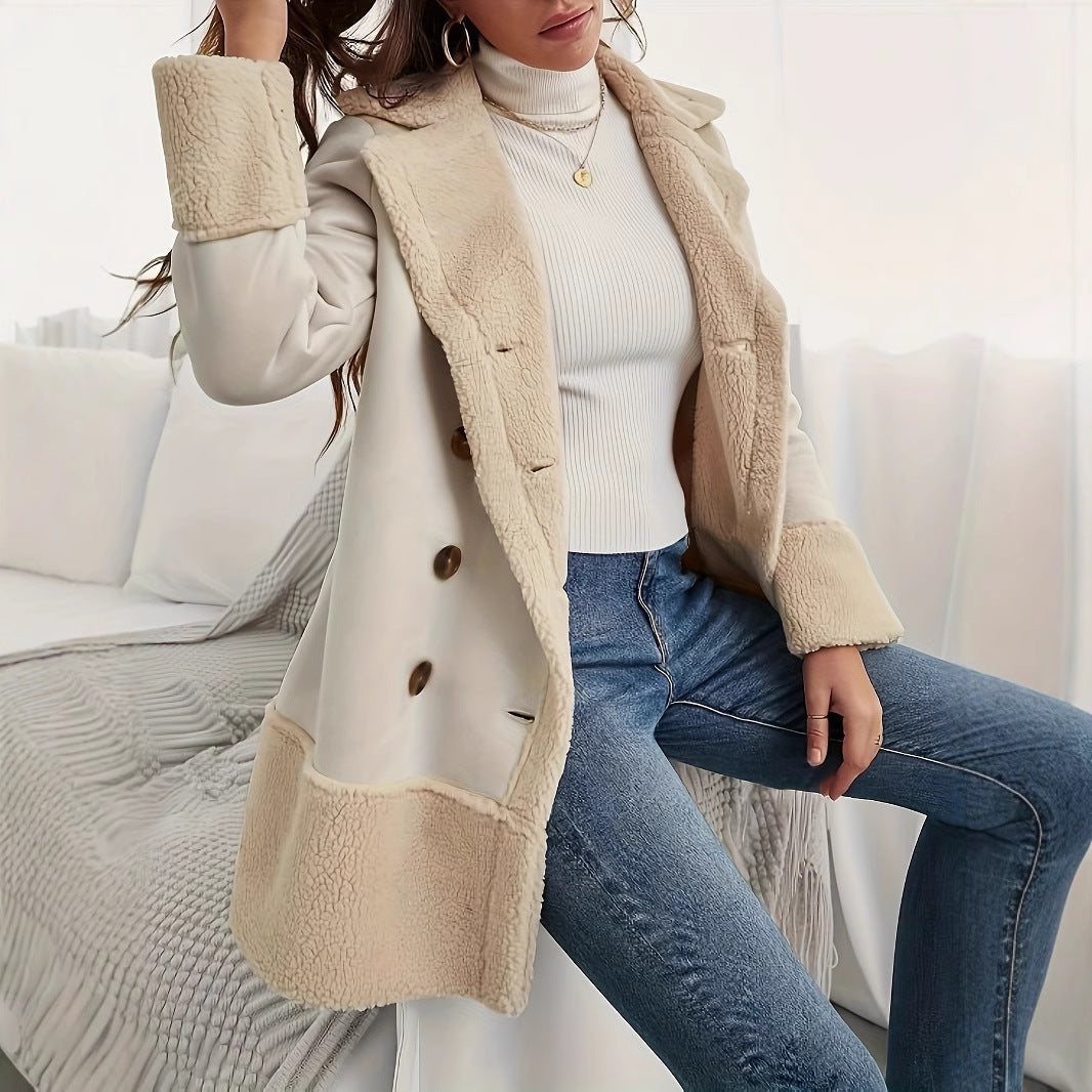 Elegant Women's Long Lapel Coat