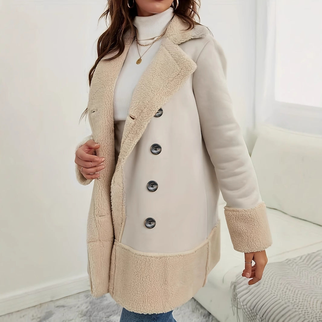 Elegant Women's Long Lapel Coat