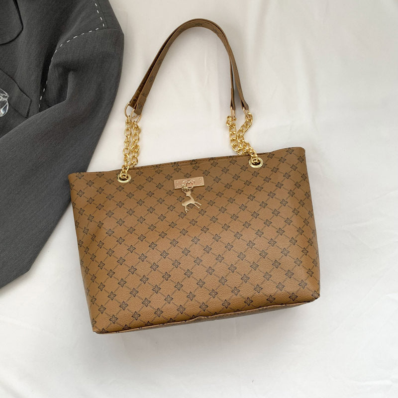 Elegant Tartan Plaid Tote Bag for Women