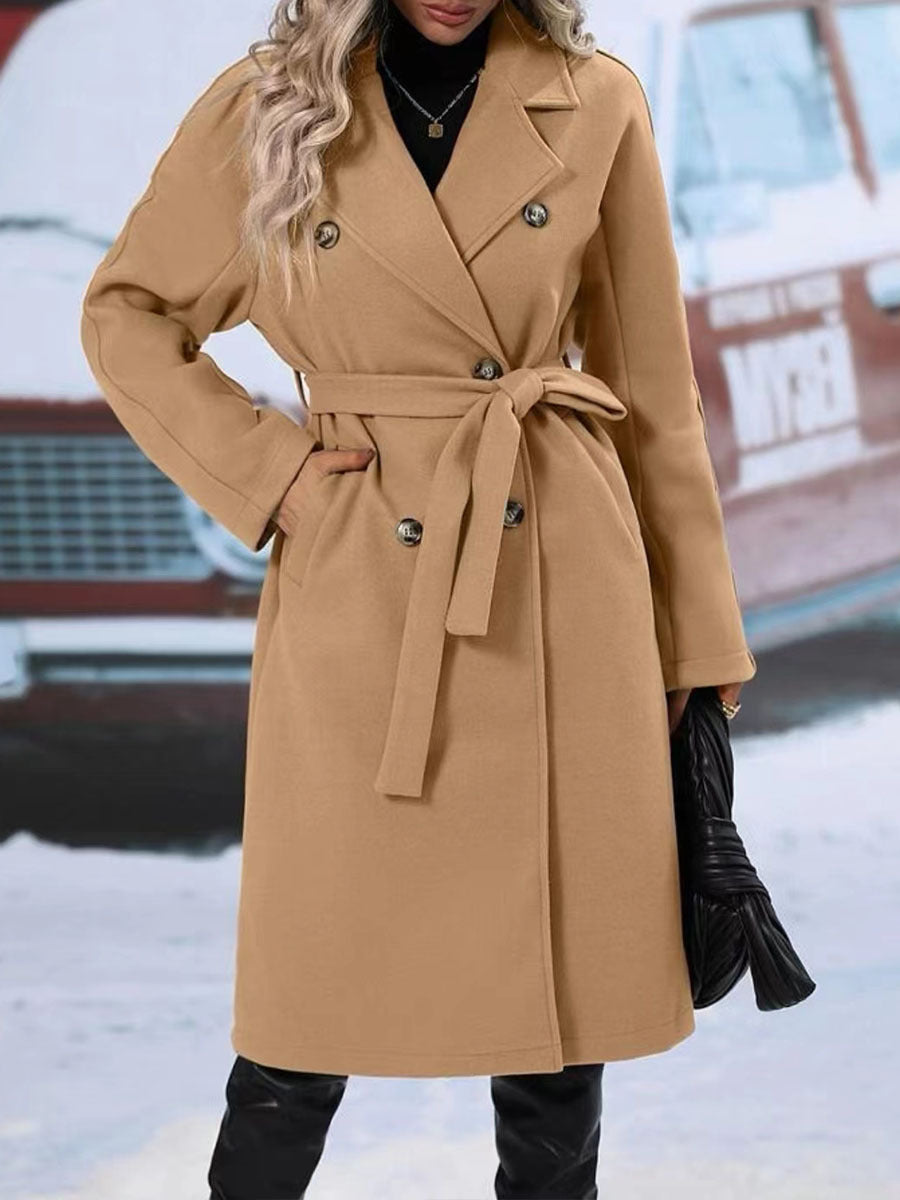 Women's Long Coat - Warm & Stylish