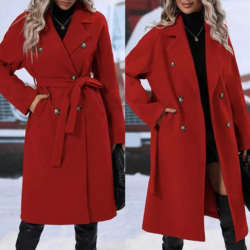 Women's Long Coat - Warm & Stylish