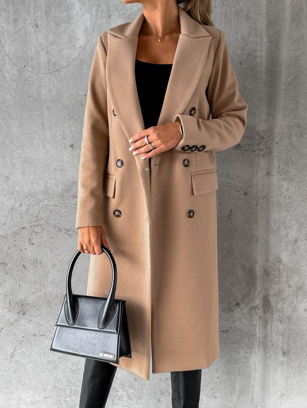 Fashion Slim Fit Woolen Coat for Women
