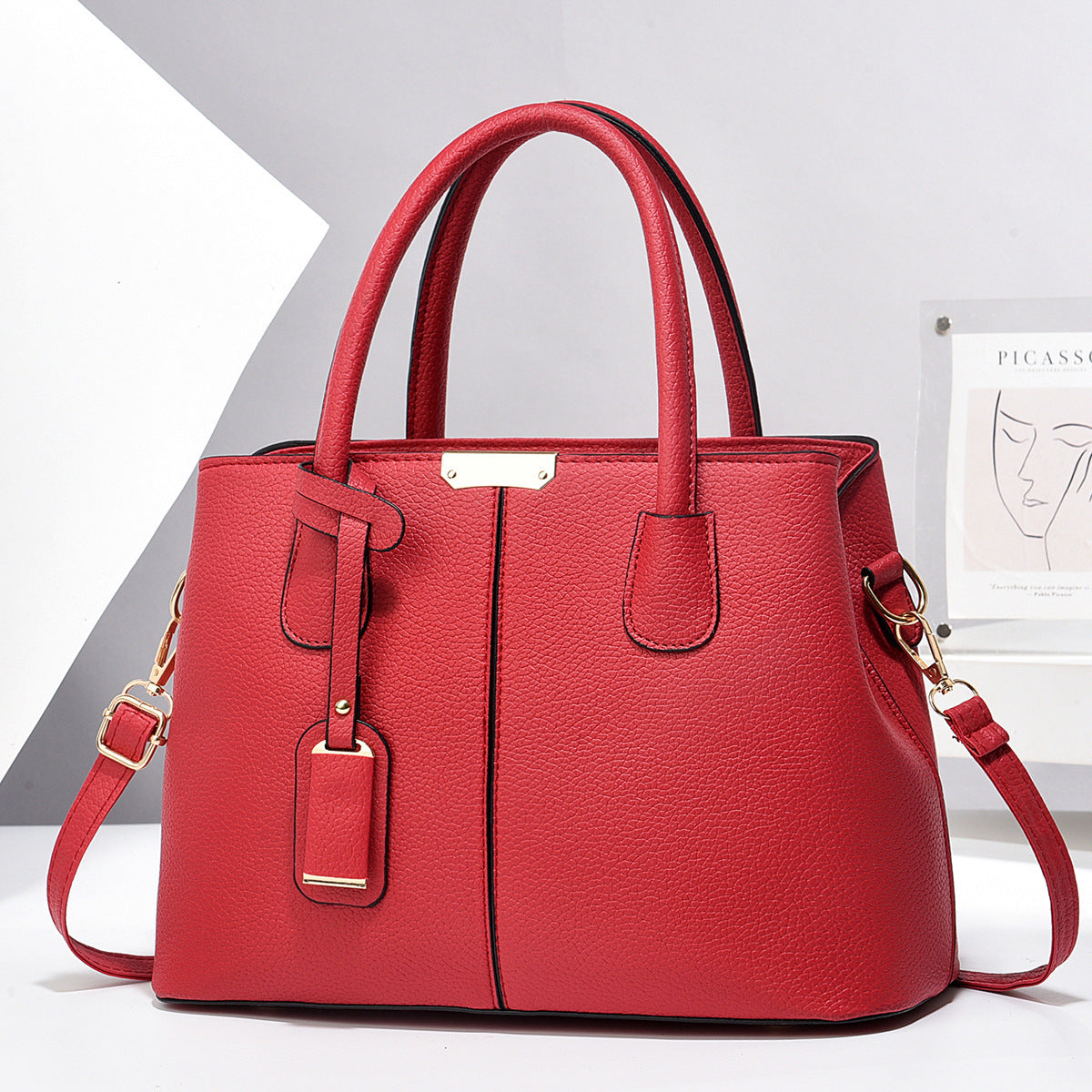 Vegan Leather Women's Tote Bag - Stylish & Spacious