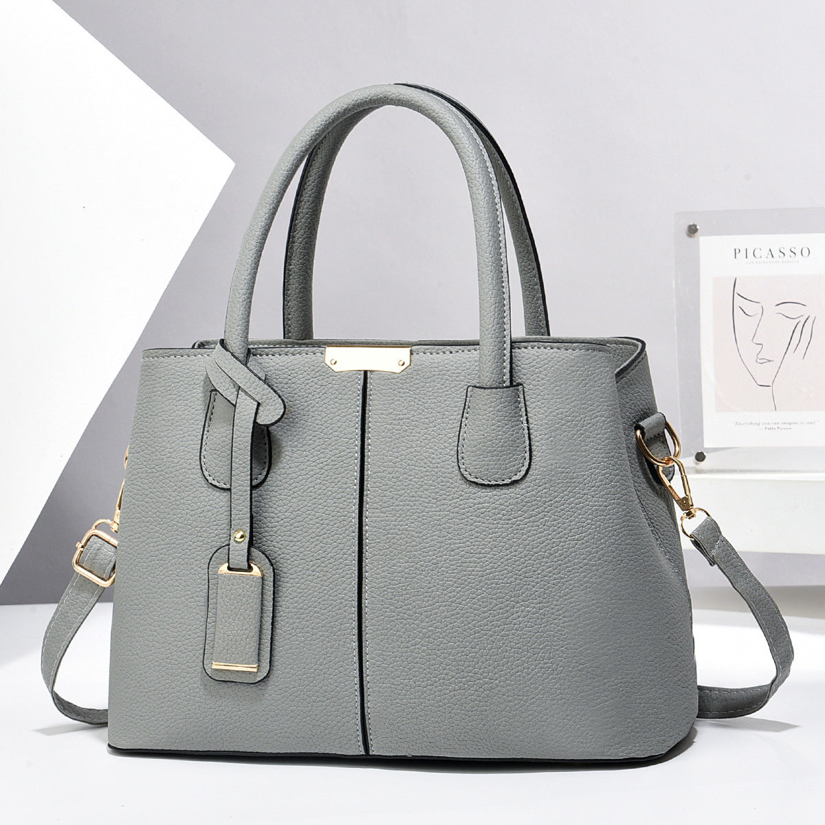 Vegan Leather Women's Tote Bag - Stylish & Spacious