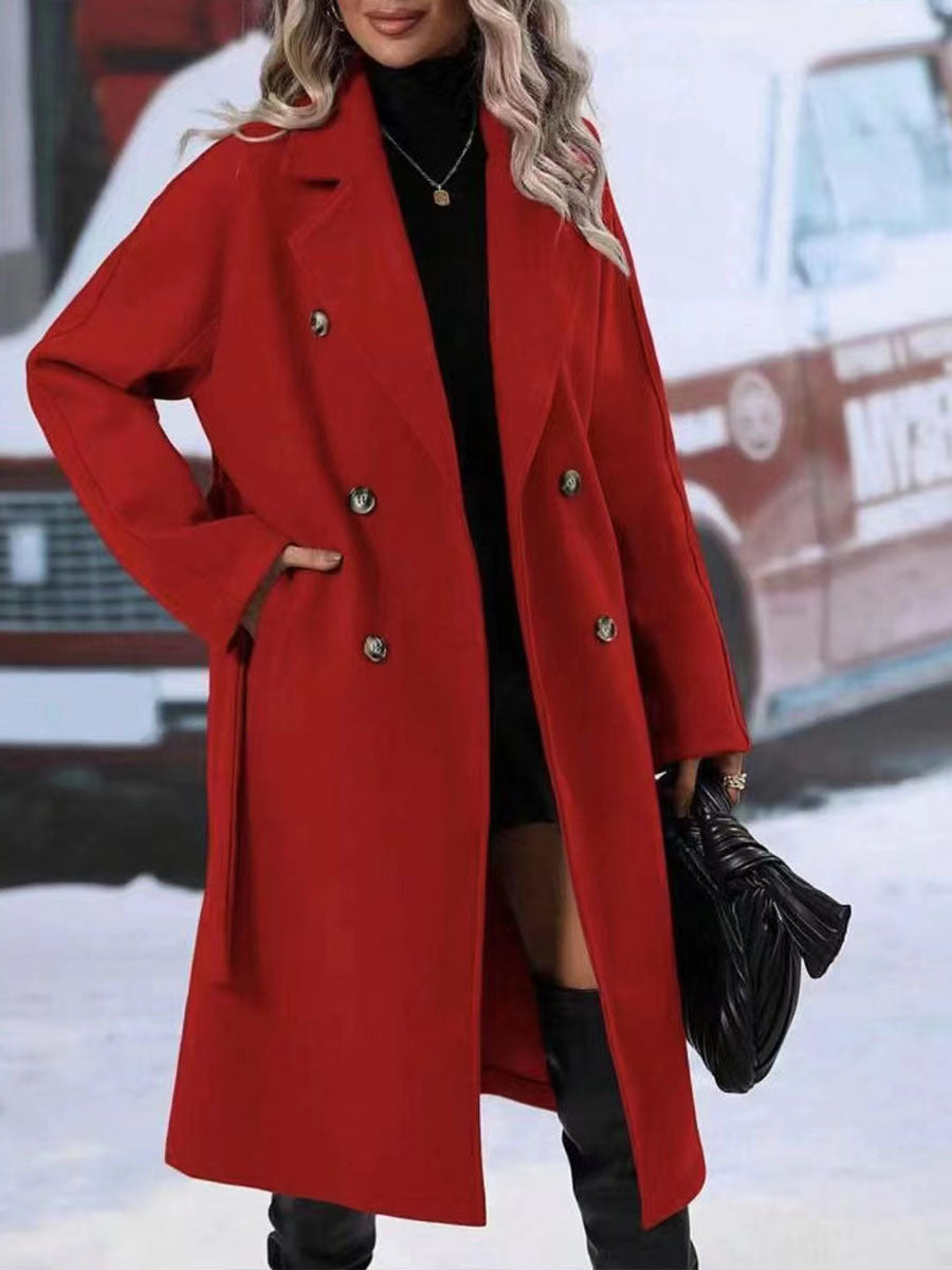 Women's Long Coat - Warm & Stylish