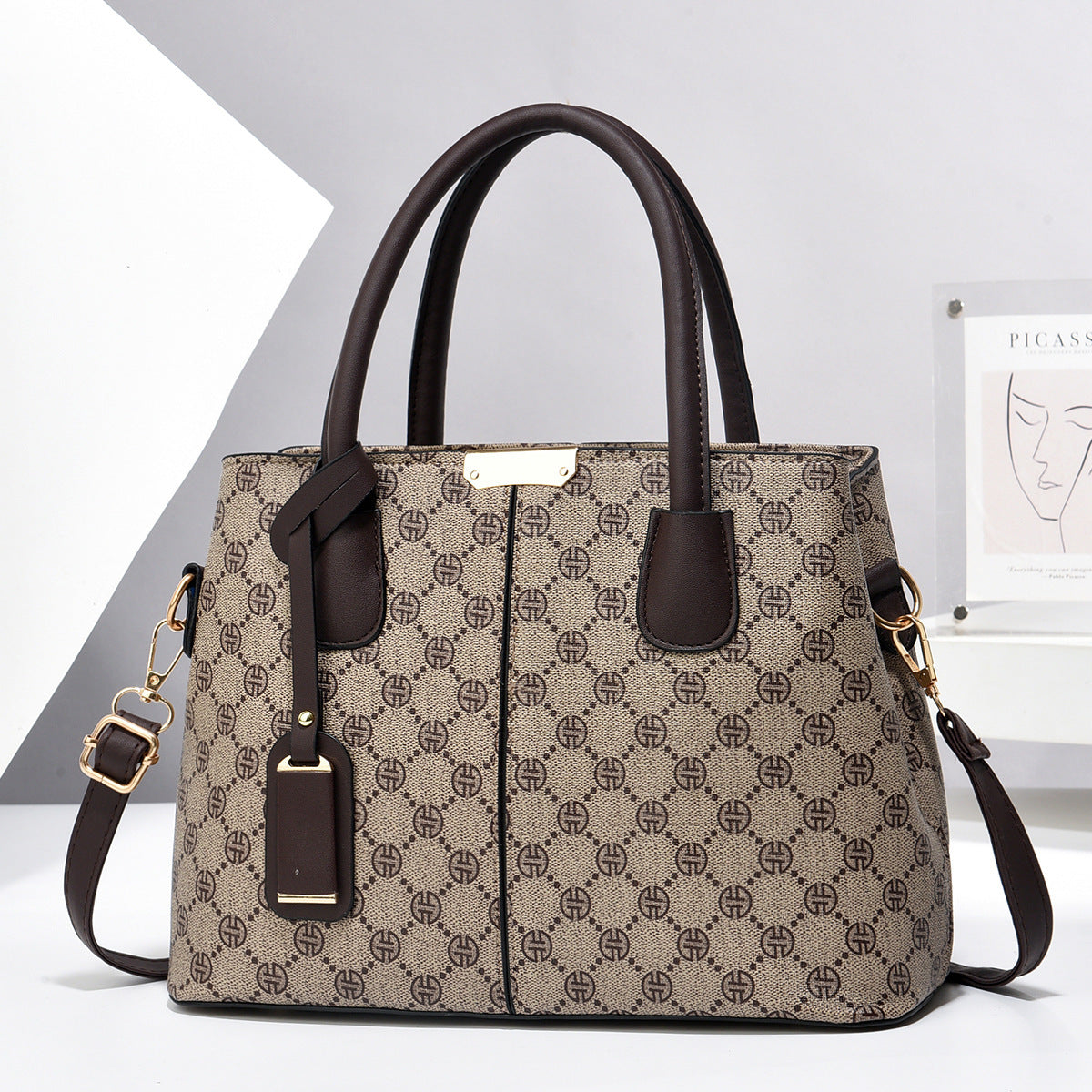 Vegan Leather Women's Tote Bag - Stylish & Spacious