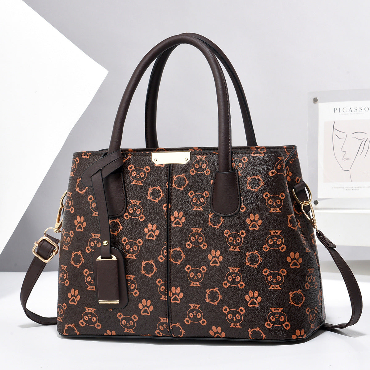 Vegan Leather Women's Tote Bag - Stylish & Spacious