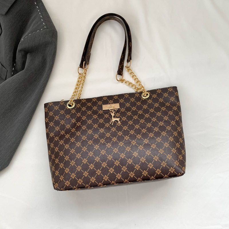 Elegant Tartan Plaid Tote Bag for Women
