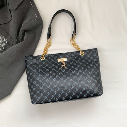 Elegant Tartan Plaid Tote Bag for Women