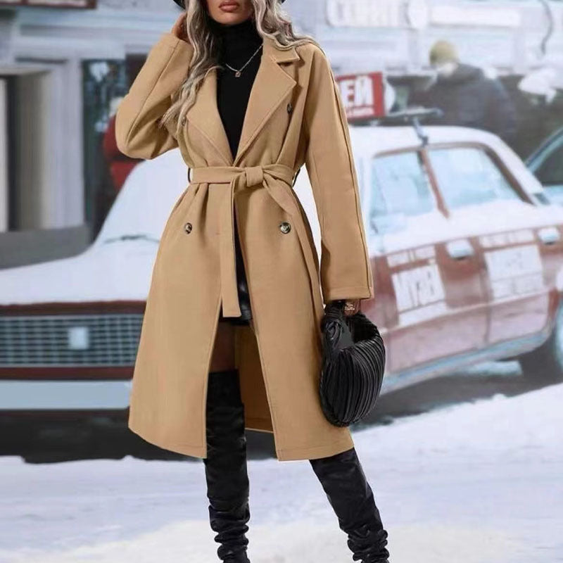Women's Long Coat - Warm & Stylish