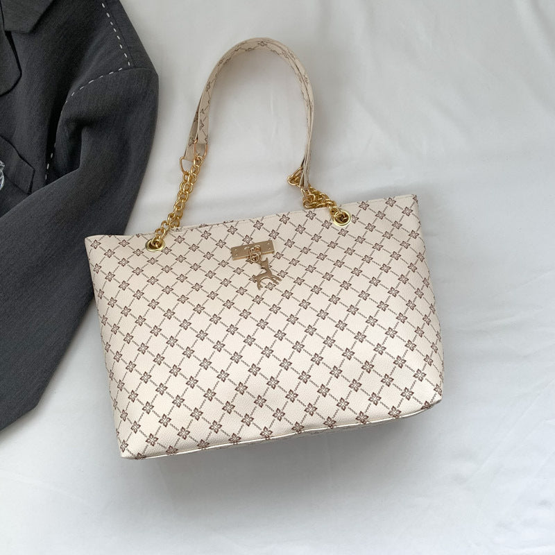 Elegant Tartan Plaid Tote Bag for Women