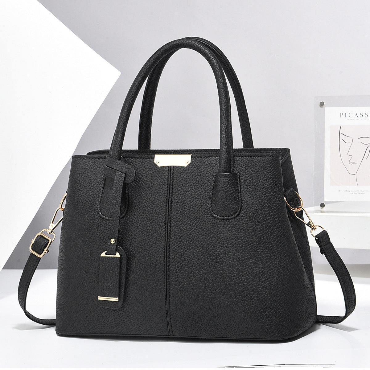 Vegan Leather Women's Tote Bag - Stylish & Spacious