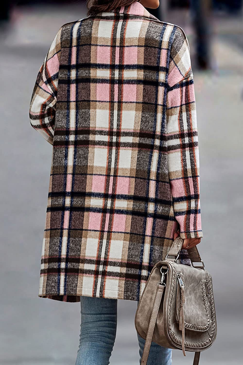 Chic Plaid Jacket Coat for Women