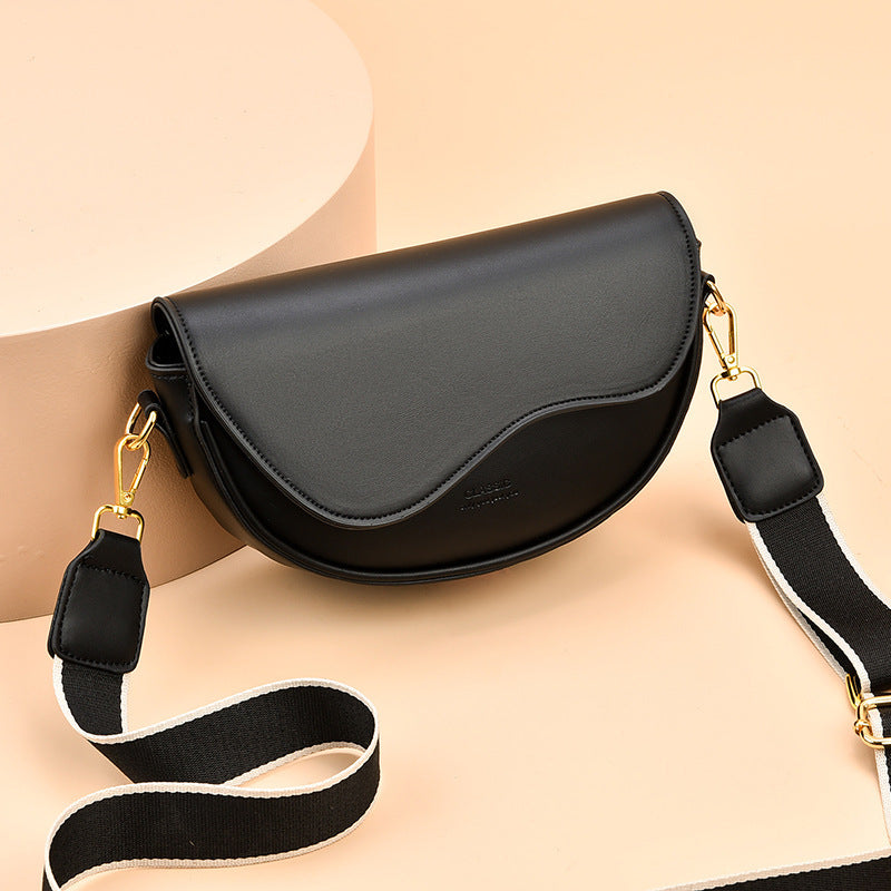 Elegant Women's Crossbody Bag with Bow Scarf