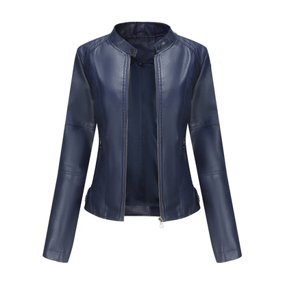 Women's Slim Fit Vegan Leather Jacket