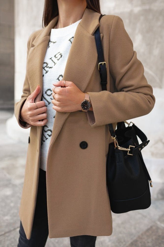 Elegant Double-Breasted Jacket for Women