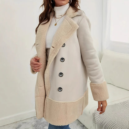 Elegant Women's Long Lapel Coat