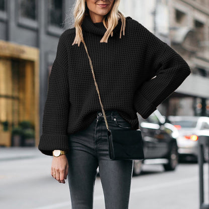 Elegant Women's Turtleneck Knitted Sweater