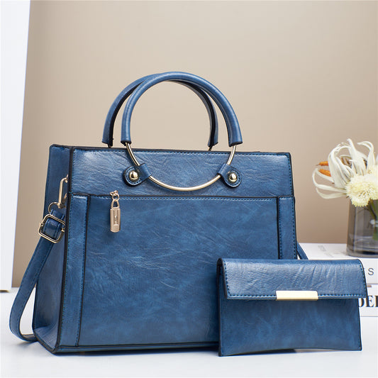 Elegant Women's 2-Piece Vintage Tote Set