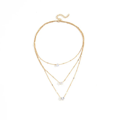 Vintage Crystal Love Heart Jewelry Set – 3 Pieces, Hypoallergenic