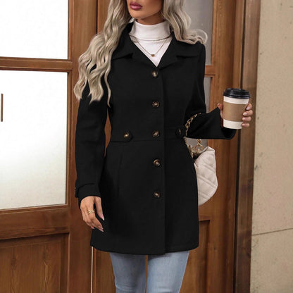 Elegant Women's Suit Jacket - Retro Slim Fit