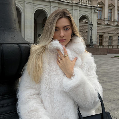 Vegan Fur Women's Winter Coat